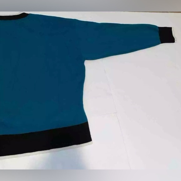 JUICY by Juicy couture heart crewneck long sleeve pullover sweater xxl turquoise - Picture 2 of 9